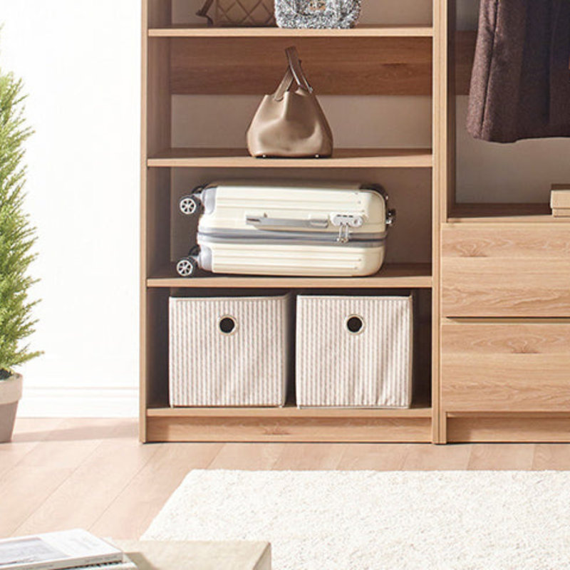 Latitude Run® Prosper Oak Freestanding Walk In Wood Closet System
